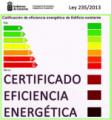 CERTIFICADO EFICIENCIA ENERGÉTICA