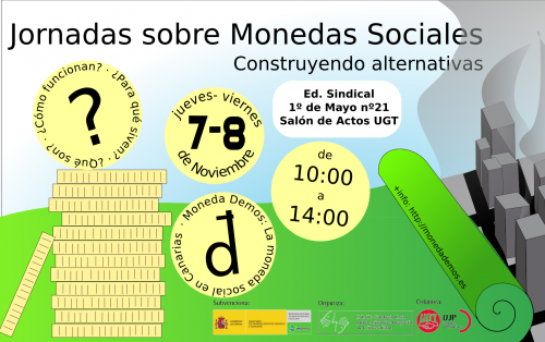 Demos en las Jornadas de Monedas sociales: Construyendo alternativas