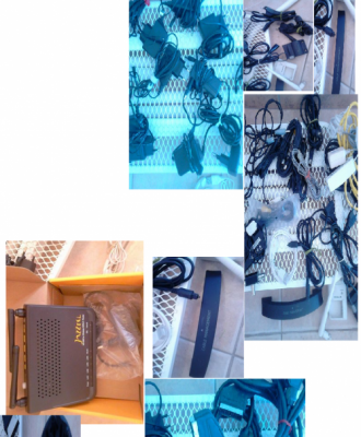 Cargadores, cables de varios tipos para interney, sonido, TELE, Movil, etc