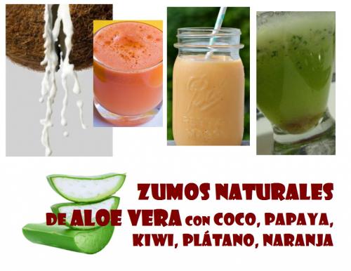 Zumos Naturales de Aloe Vera con frutas