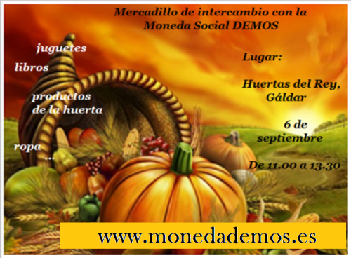 Mercademos en Gáldar (Huertas del Rey)   Sábado 6 de septiembre