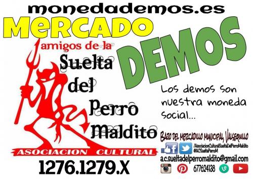 La Asociación Cultural Amigos de la Suelta del Perro Maldito estaremos este viernes 13 en MercaDemos