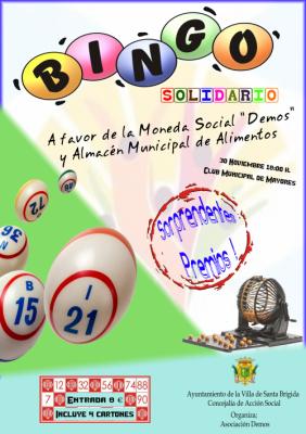BINGO SOLIDARIO A FAVOR DE LA MONEDA DEMOS