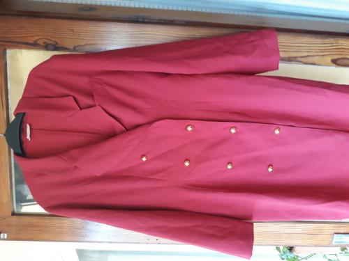 Traje _chaqueton 3/4 rojo