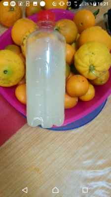 Limonada con Estevia. 