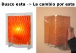 Renueva tu lámpara te cambio el cristal por el nuevo modelo QUE CASUALIDAD! Justo la lámpara que tienes