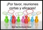 Taller "Reuniones cortas y eficaces, por favor, que hay mucho por hacer"